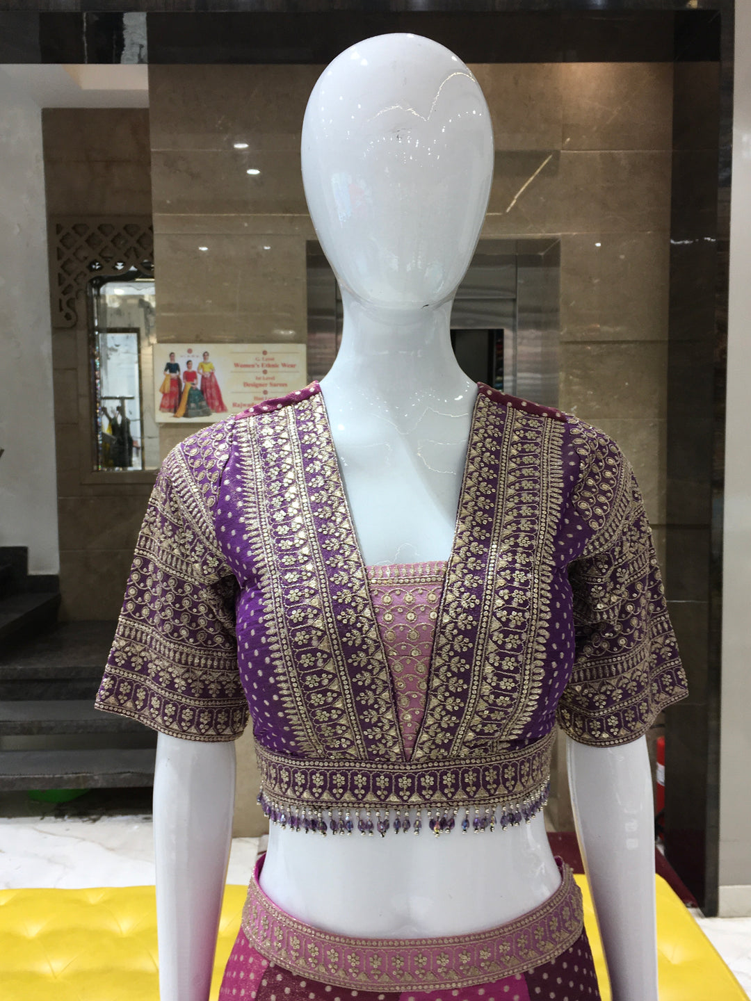 Crop Top Lehenga - 120924217