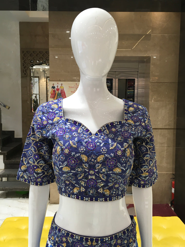 Crop Top Lehenga - 120924219