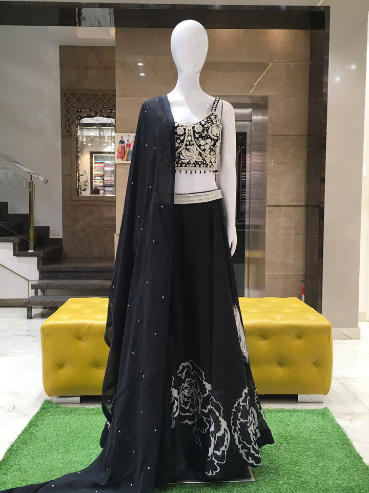 Crop Top Lehenga - 120924275