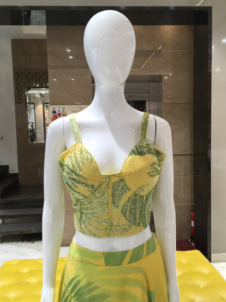 Crop Top Lehenga - 15092419