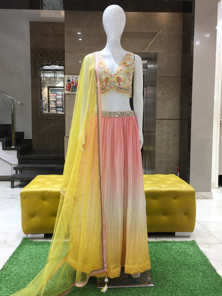 Crop Top Lehenga - 12082467