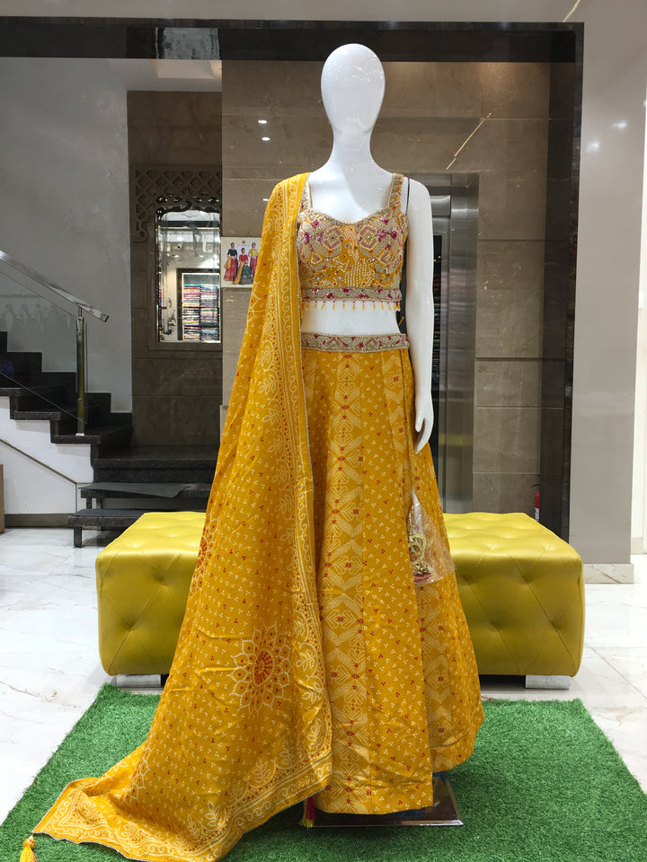 Crop Top Lehenga - 120924139
