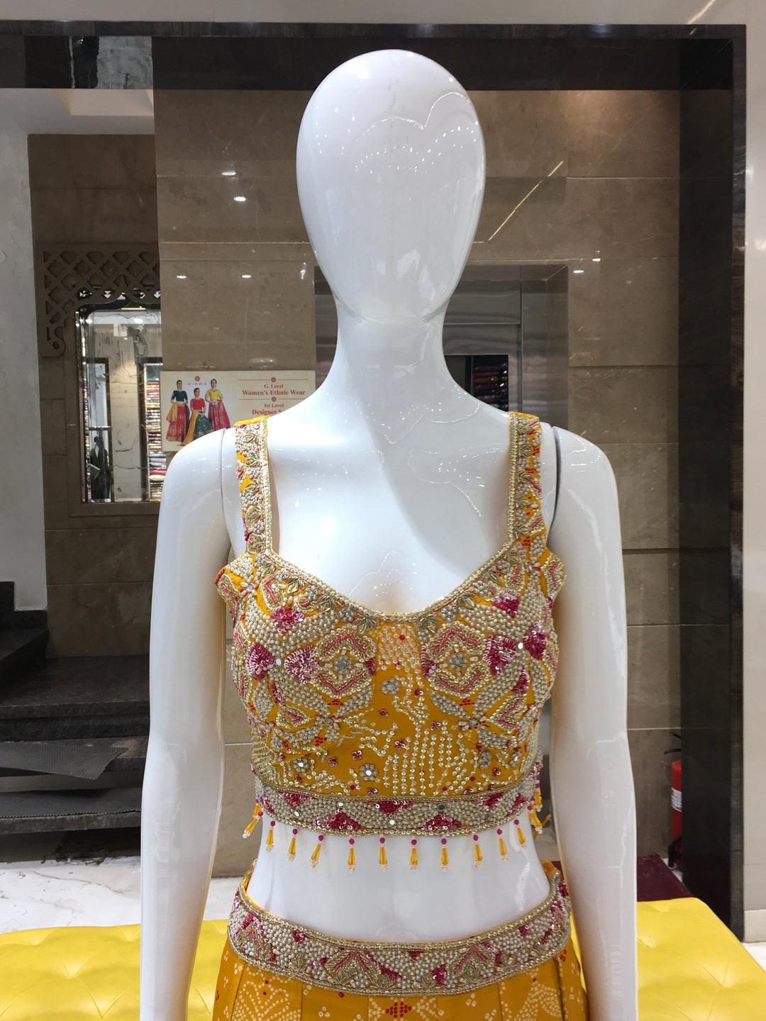 Crop Top Lehenga - 120924139
