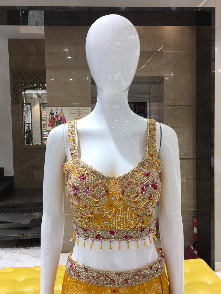 Crop Top Lehenga - 120924139