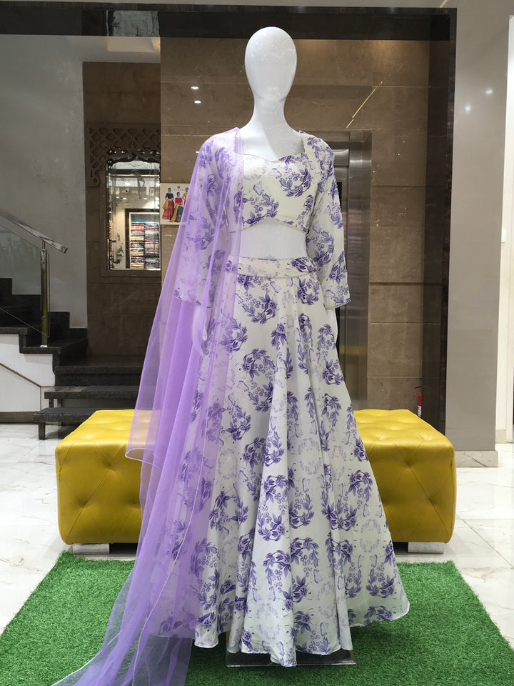 Crop Top Lehenga - 120924222