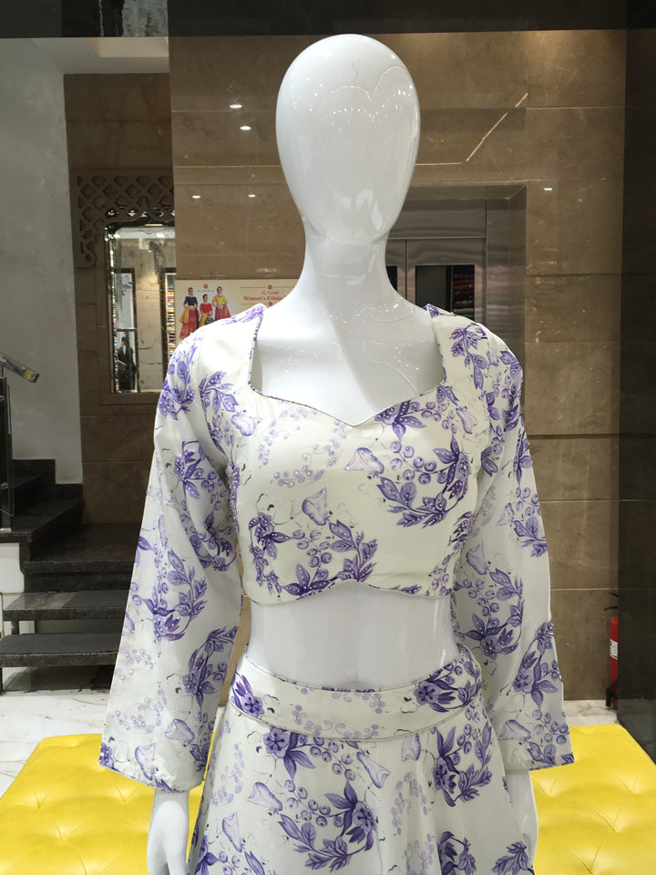 Crop Top Lehenga - 120924222