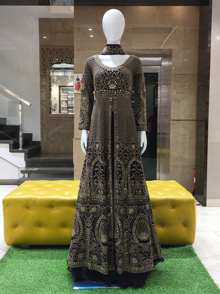 Salwar Gown Indowestern - 151223286