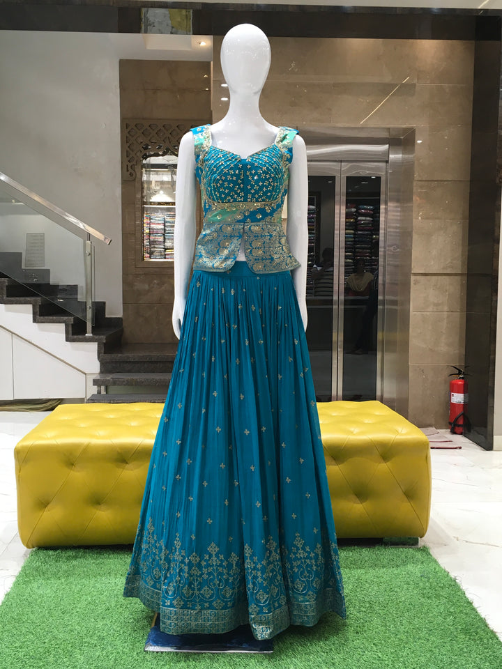 Crop Top Lehenga - 120924345