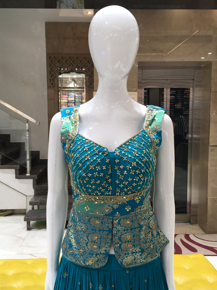 Crop Top Lehenga - 120924345