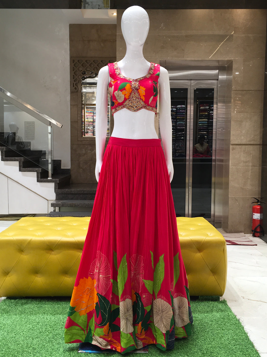 Crop Top Lehenga - 120924347