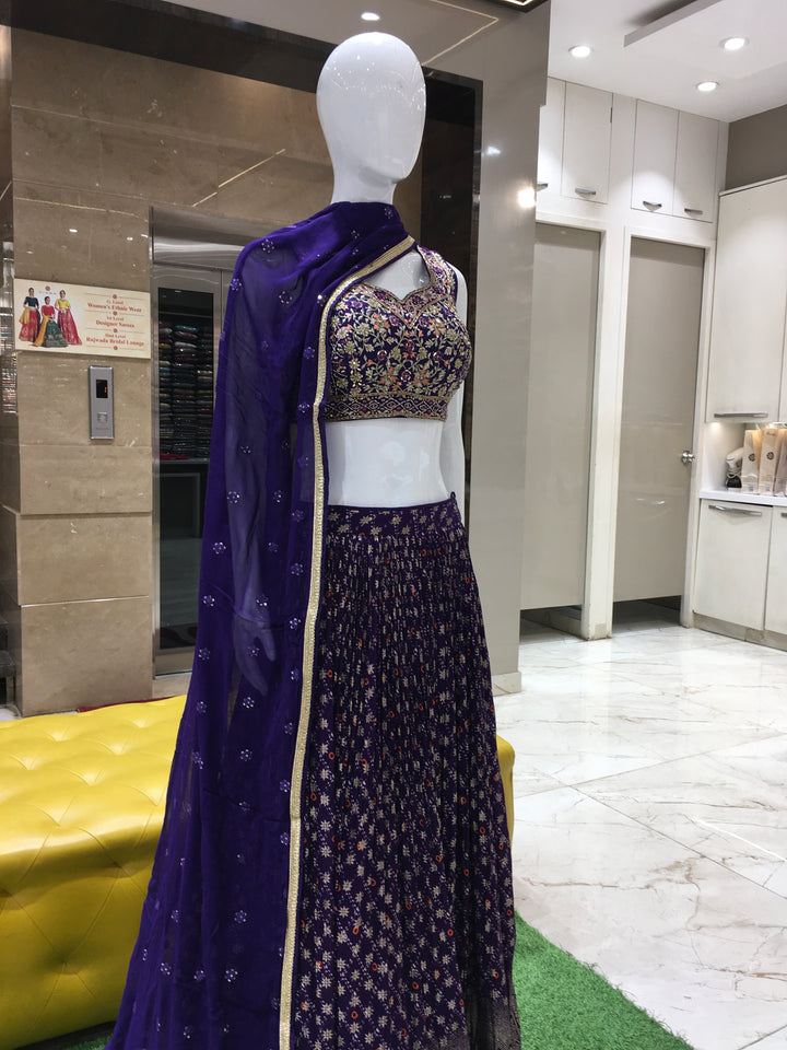 Crop Top Lehenga - 120924331