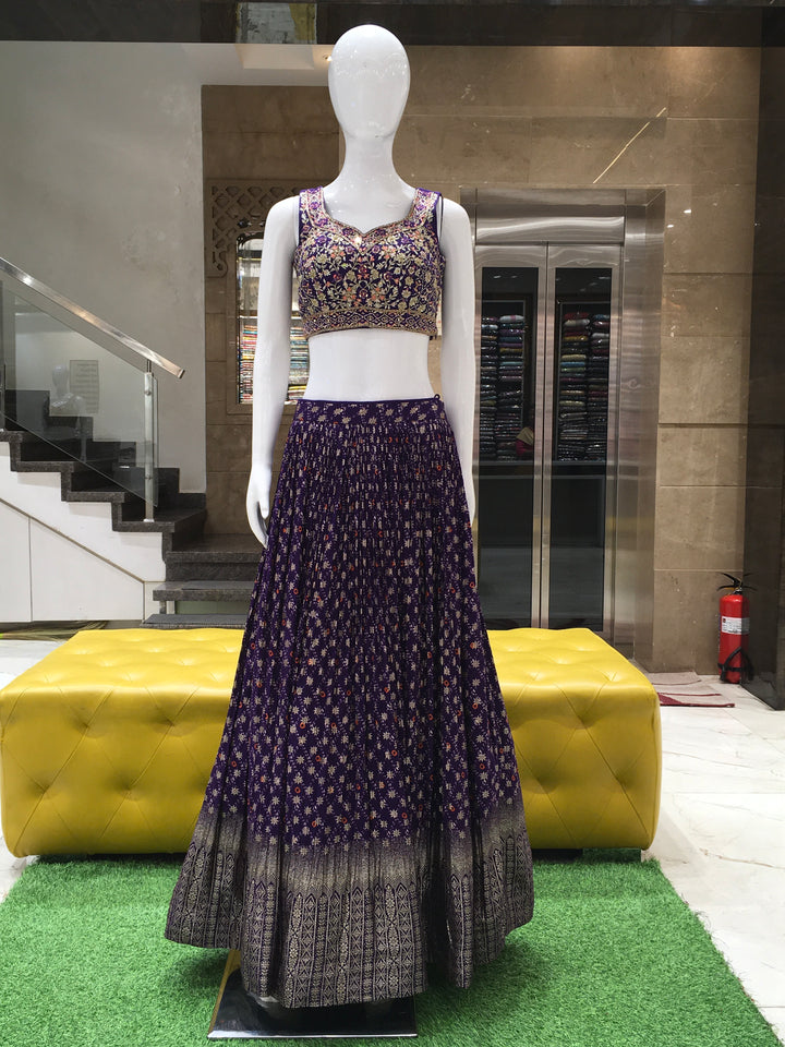 Crop Top Lehenga - 120924331
